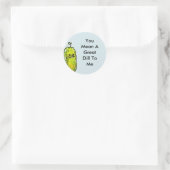 Grote Dill Ronde Sticker (Tas)