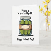 Grote Dill Vaderdag Jar Kaart (Gele Bloem)