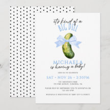 Grote Dille Waterverf Coquette Pickle Baby Shower