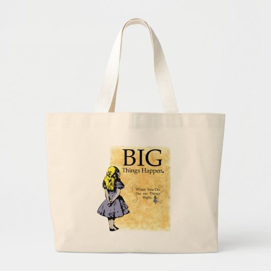 Grote dingen gebeuren in de zak tote bag (Voorkant)