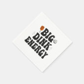 Grote Dink Energie Grappige Pickleball Dinking Kam Servet (Hoek)