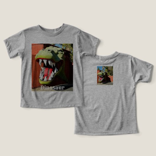 Grote dinosaurus op kop (Ontwerp Voorkant & Achterkant)