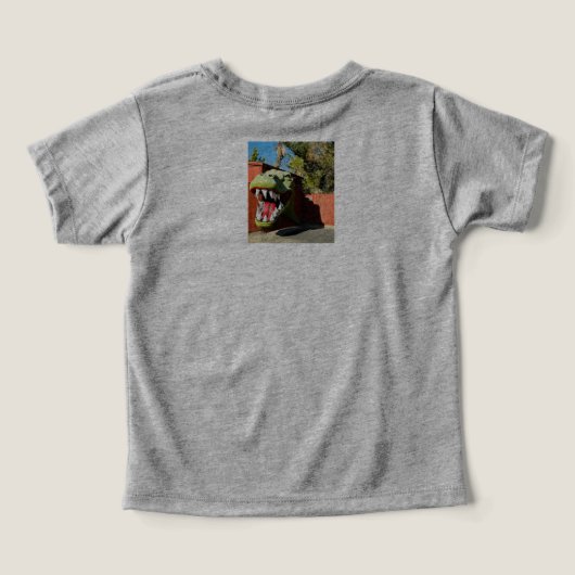 Grote dinosaurus op kop (Design achterkant)