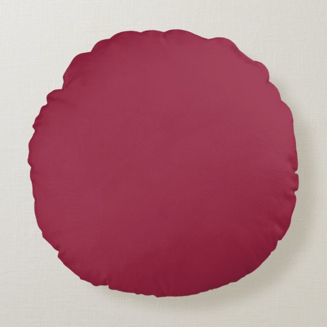 Grote dip o’ruby (vaste kleur) rond kussen (Voorkant)