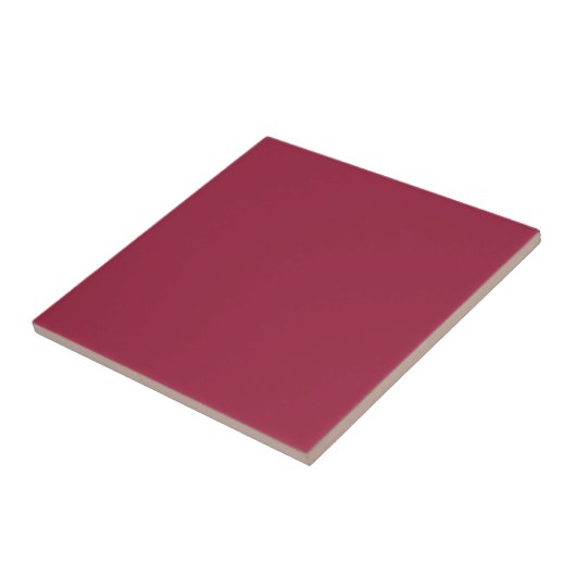 Grote dip o'robijn (effen kleur) tegeltje (Zijkant)