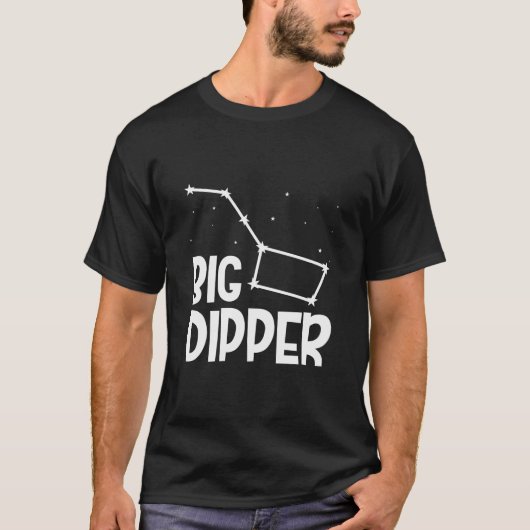 Grote Dipper Constellatie Ruimte Stargazing T-shirt (Voorkant)