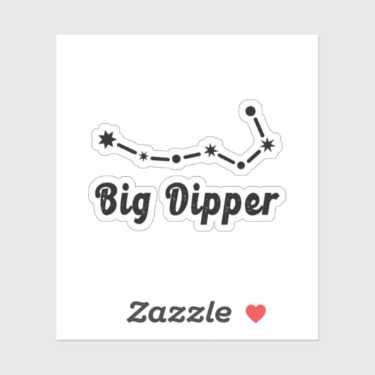 Grote Dipper Constellatie Ursa Major Sticker (Vel)