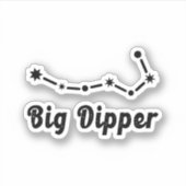 Grote Dipper Constellatie Ursa Major Sticker (Voorkant)