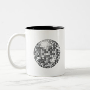 grote disco ball tweekleurige koffiemok
