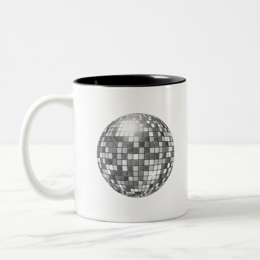 grote disco ball tweekleurige koffiemok (Links)