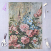 Grote Distressed  Bloemen Decoupage Tissuepapier (Craft)