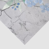 Grote Distressed Waterverf Bloemenvaas Tissuepapier (Detail)