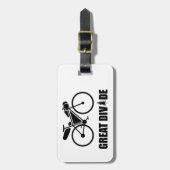 Grote Divide Bikepacking Route Bagagelabel (Voorkant verticaal)