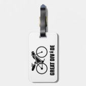 Grote Divide Bikepacking Route Bagagelabel (Achterkant verticaal)