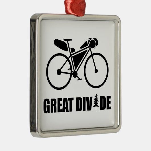 Grote Divide Bikepacking Route Metalen Ornament (Rechts)