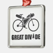 Grote Divide Bikepacking Route Metalen Ornament (Links)