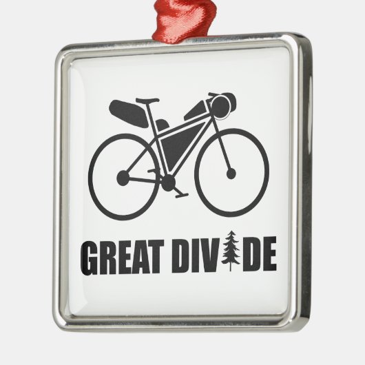 Grote Divide Bikepacking Route Metalen Ornament (Links)
