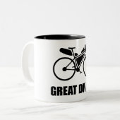 Grote Divide Bikepacking Route Tweekleurige Koffiemok (Voorkant links)