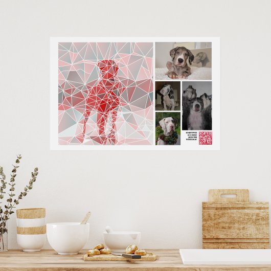 Grote Dogue de Bordeaux-puppy te koop poster (Keuken)