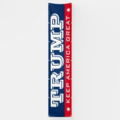 Grote Donald Trump republikein Houd Amerika Groot Spandoek (Verticaal)