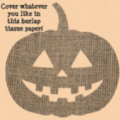 Grote donkere burlap tissuepapier