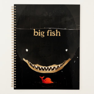 Grote donkere haai planner