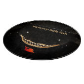 Grote donkere haai snijplank (Hoek)