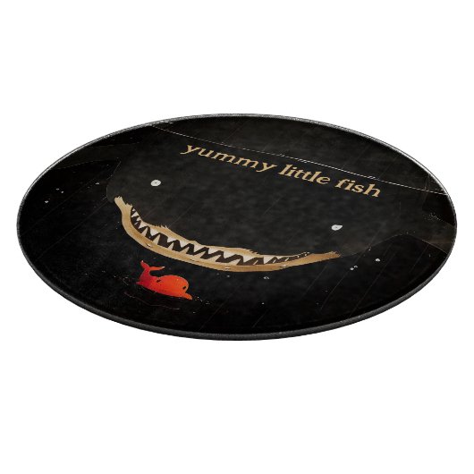 Grote donkere haai snijplank (Hoek)