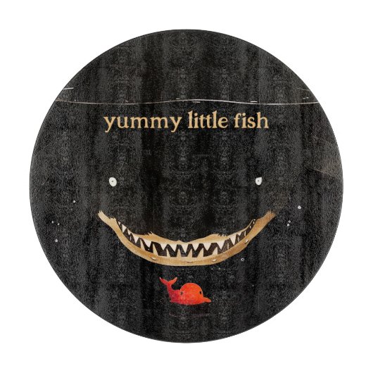 Grote donkere haai snijplank (Voorkant)