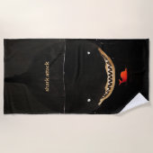 Grote donkere haai strandlaken (Voorkant)