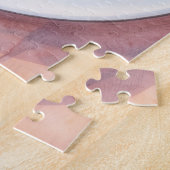 Grote donut op een bord Kunstpuzzel Legpuzzel (Zijkant)