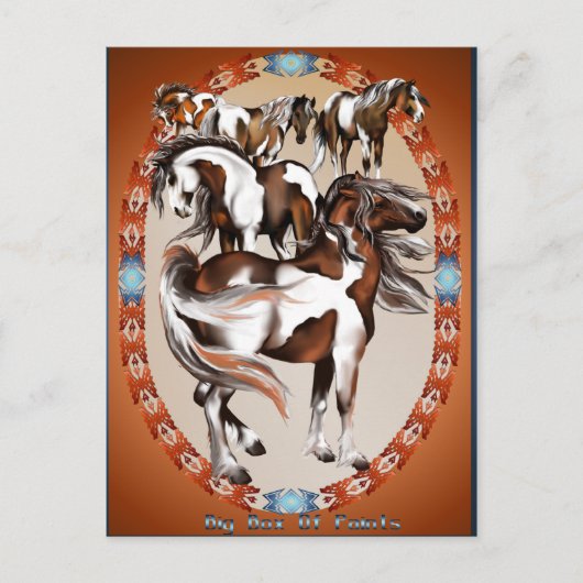 Grote doos verf Briefkaart (Voorkant)