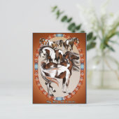 Grote doos verf Briefkaart (Staand voorkant)