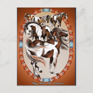 Grote doos verf Briefkaart