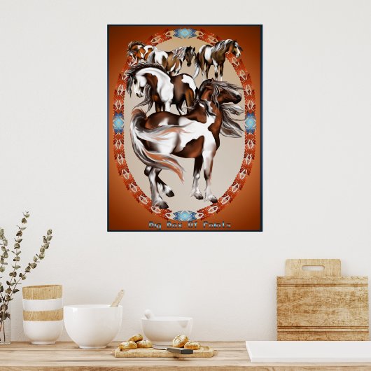 Grote doos verf Poster (Keuken)