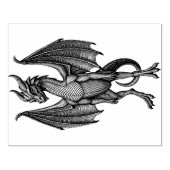 Grote Dragon Wood Art Rubber Stamp Rubberstempel (Afrduk)
