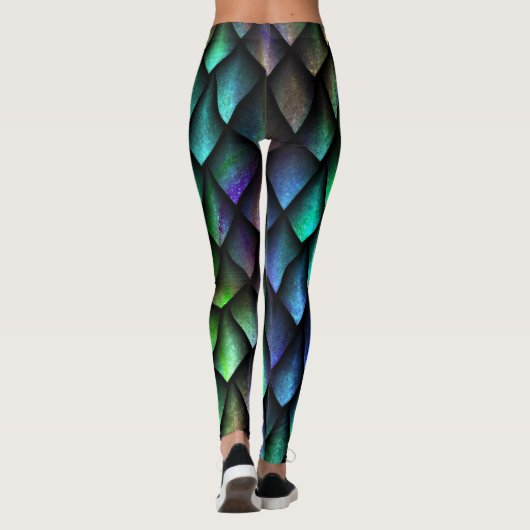 Grote drakenschaal leggings (Achterkant)