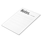 Grote, dramatische, persoonlijke notities notitieblok (Schuin)