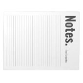 Grote, dramatische, persoonlijke notities notitieblok (Voorkant)