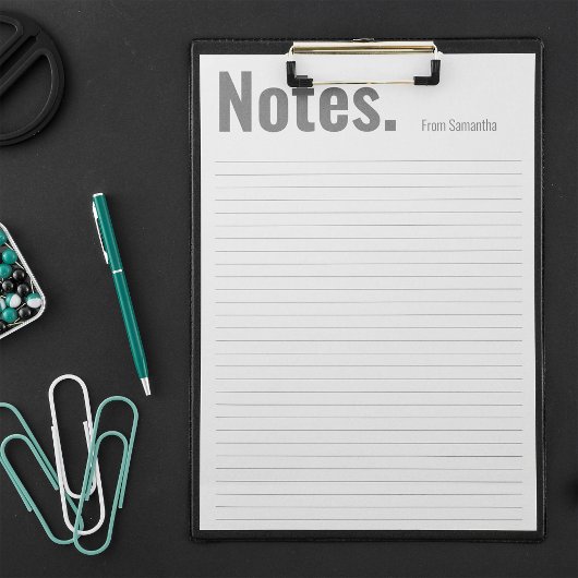 Grote, dramatische, persoonlijke notities notitieblok