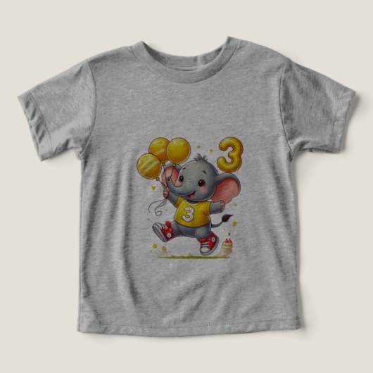 Grote Drie Feest: Olifanten met Ballonnen Todd (Design voorkant)