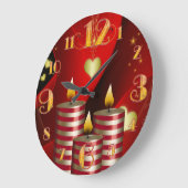 Grote drie-kerstkaarsen klok (Hoek)