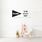 GROTE DRIEHOEK zwart + uw ideeën Spandoek (Insitu)