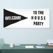 GROTE DRIEHOEK zwart + uw ideeën Spandoek (Beurs)