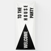 GROTE DRIEHOEK zwart + uw ideeën Spandoek (Verticaal)