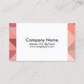 Grote driehoeken Geometrisch Visitekaartje (Achterkant)