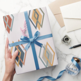 Grote drievoudige diamanten cadeaupapier