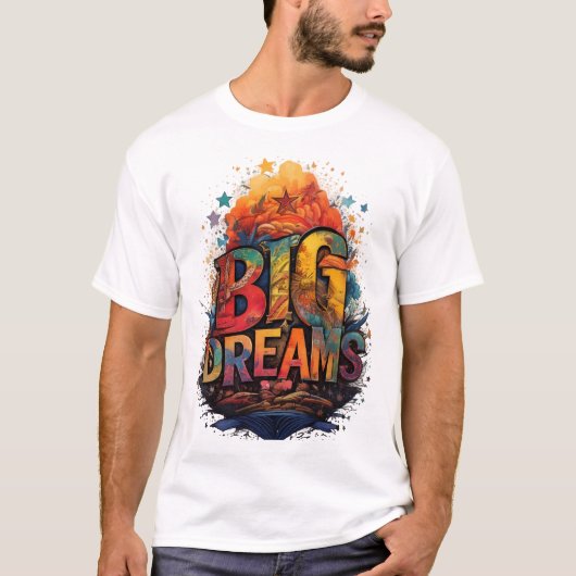 Grote dromen | Abstract schilderij | T-shirt (Voorkant)