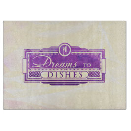 Grote dromen in het snijvlak snijplank