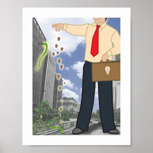 Grote dromen zitten in kleine zaden. poster (Voorkant)